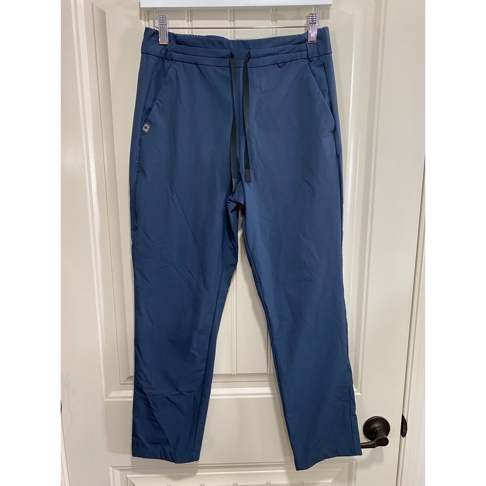 Figs Pro Womens Pants Size Small/Petite Cargo Zip Blue Healthcare Nurse Workwear - Picture 1 of 8